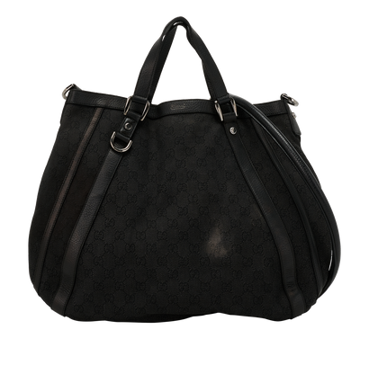 Abbey D-Ring Satchel, &pound;350, Handbags, Black, Leather, Front view